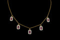 Ruby Drop Diamond Necklace