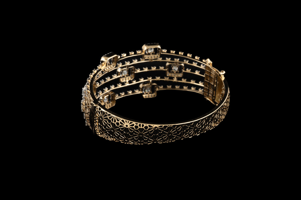 Princess Halo Diamond Bracelet