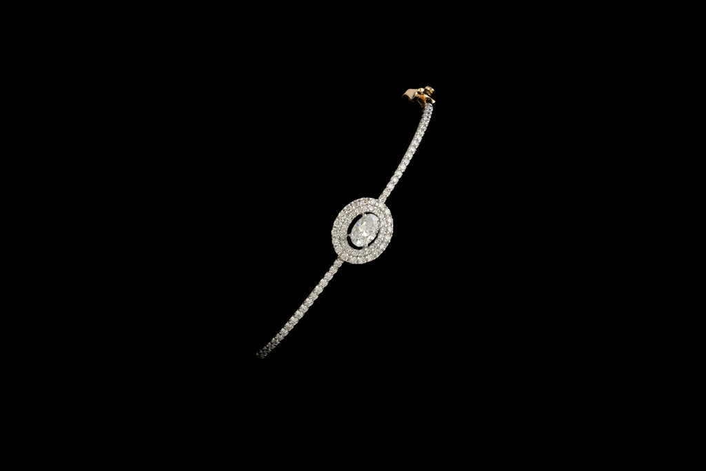 Celeste Double Halo Bracelet