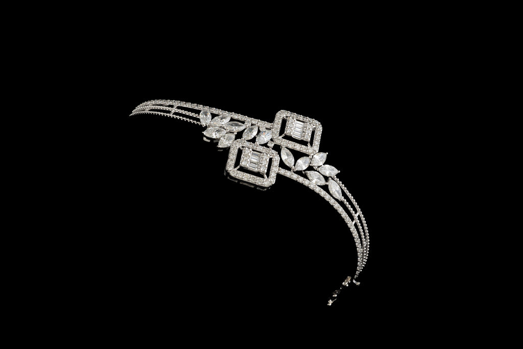 Floral Harmony Diamond Bracelet