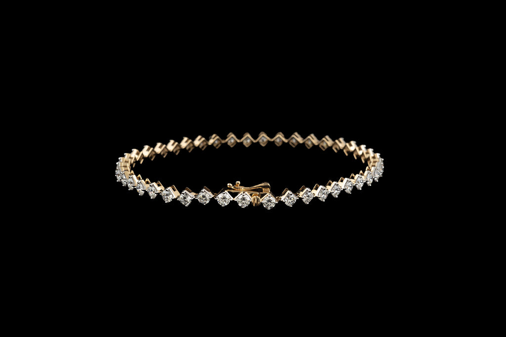 Chevron Tennis Bracelet