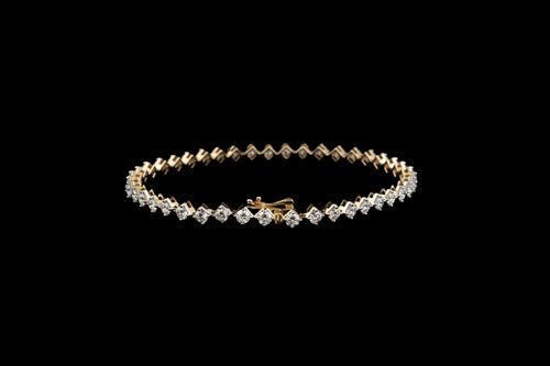 Chevron Tennis Bracelet