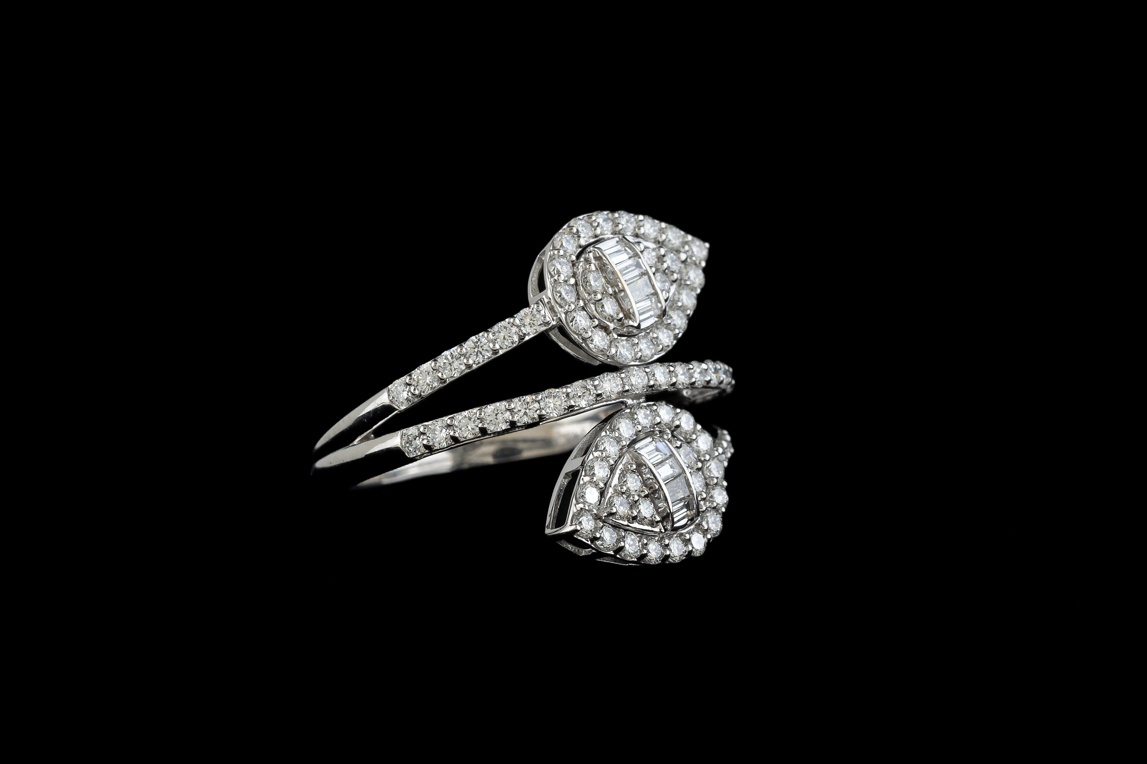 Twin Teardrop Wrap Ring