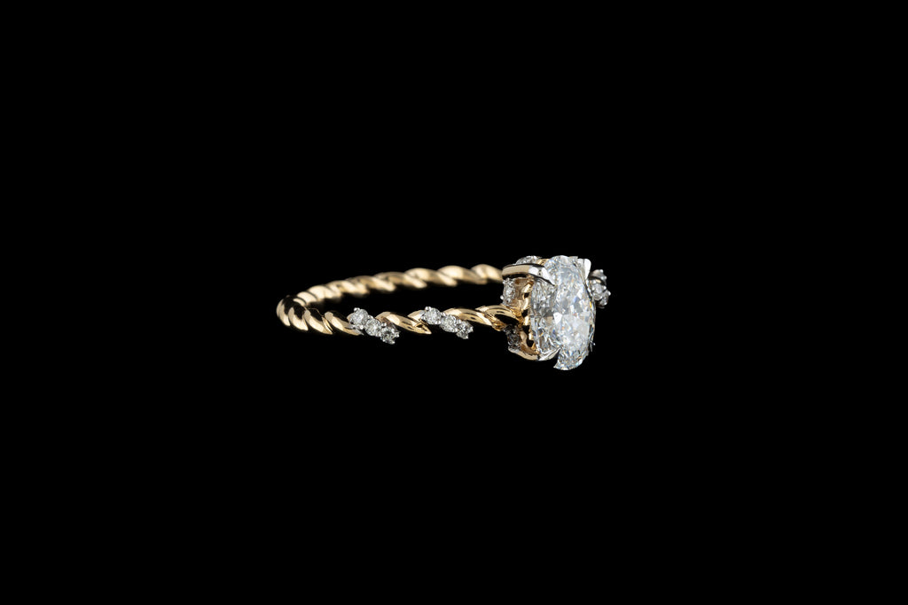 Twisted Oval Ring