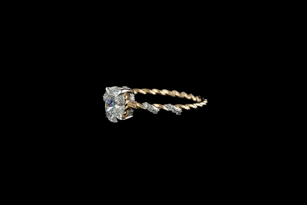 Twisted Oval Ring