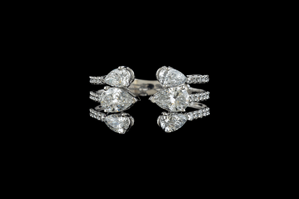 Trinity Pear Ring