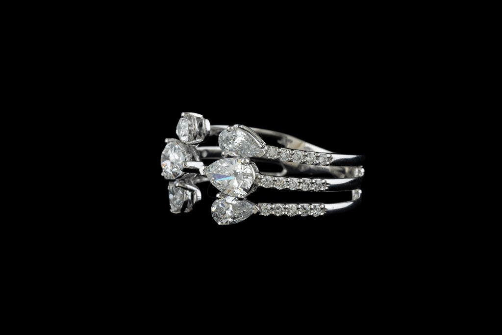 Trinity Pear Ring