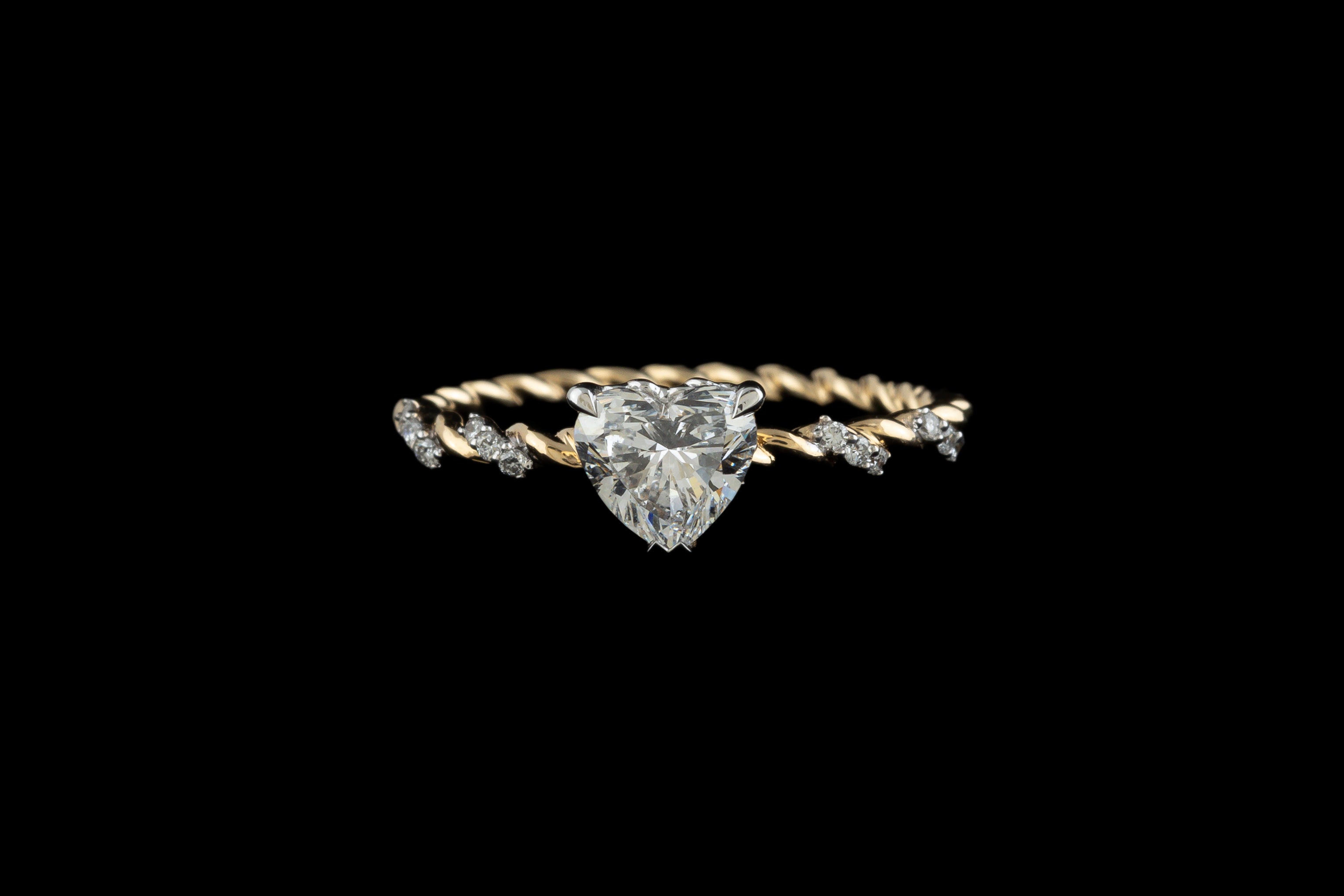 Heart Twist Ring