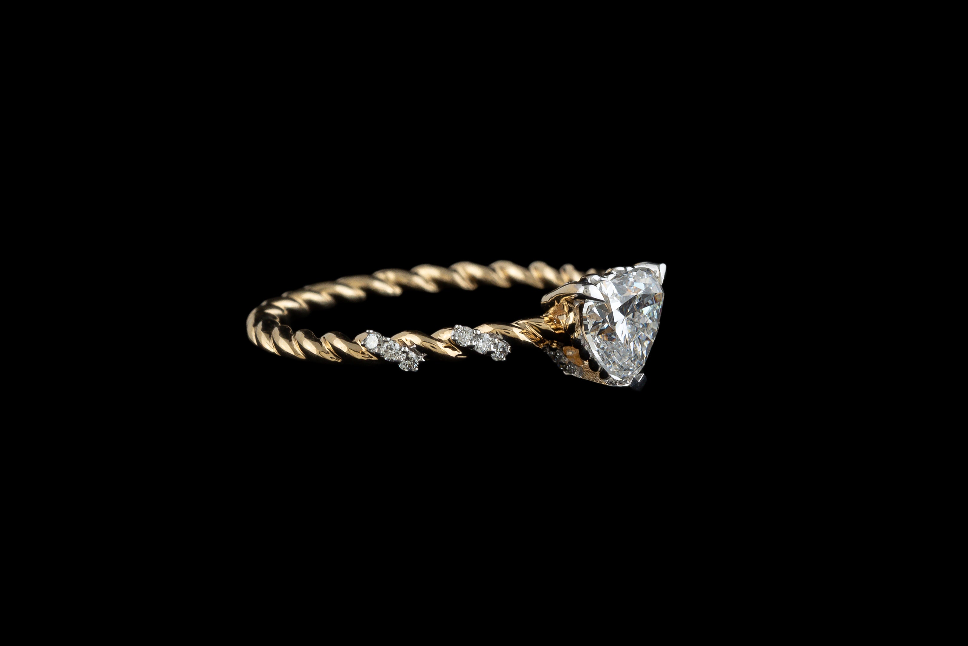 Heart Twist Ring