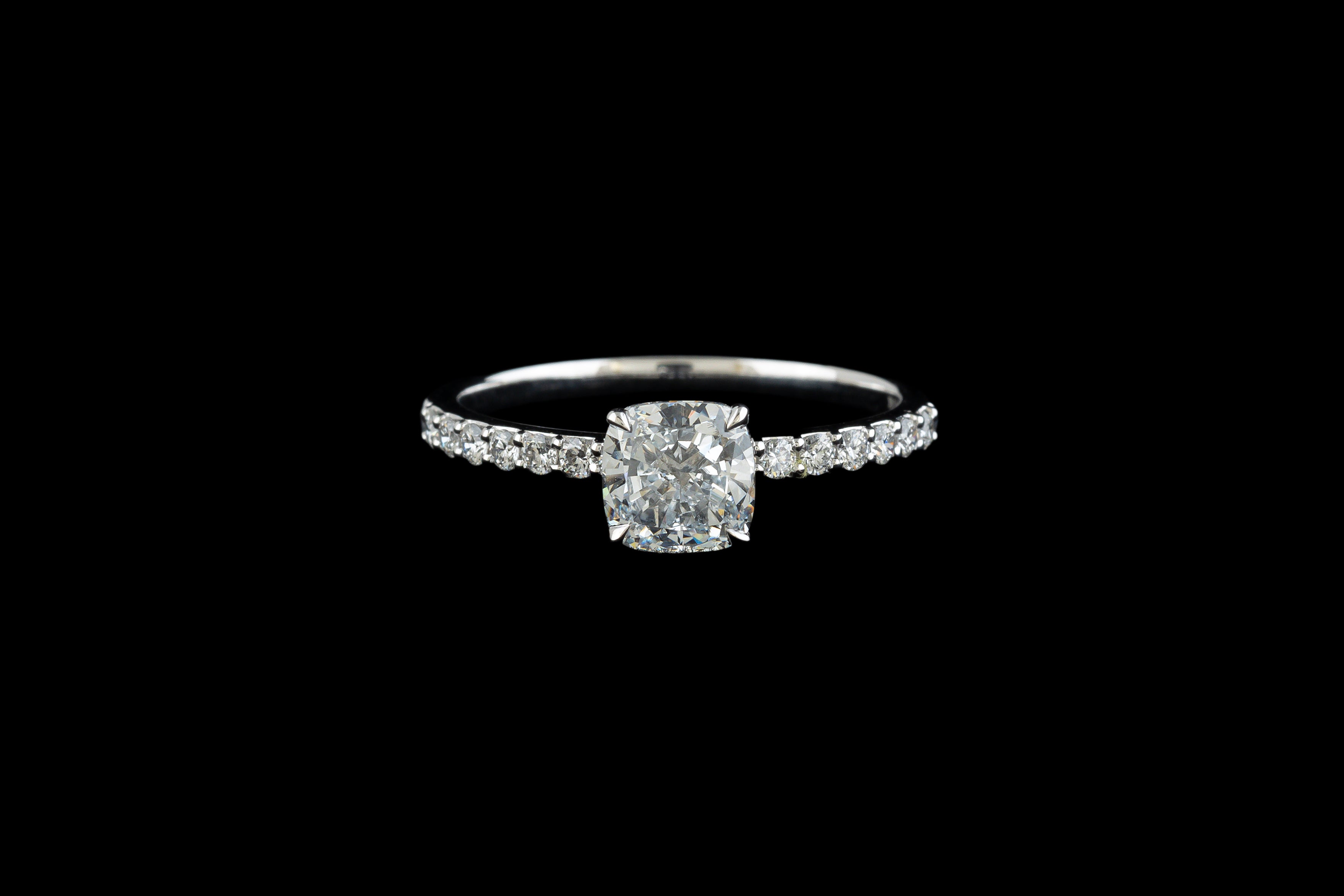 Cushion Solitaire Ring