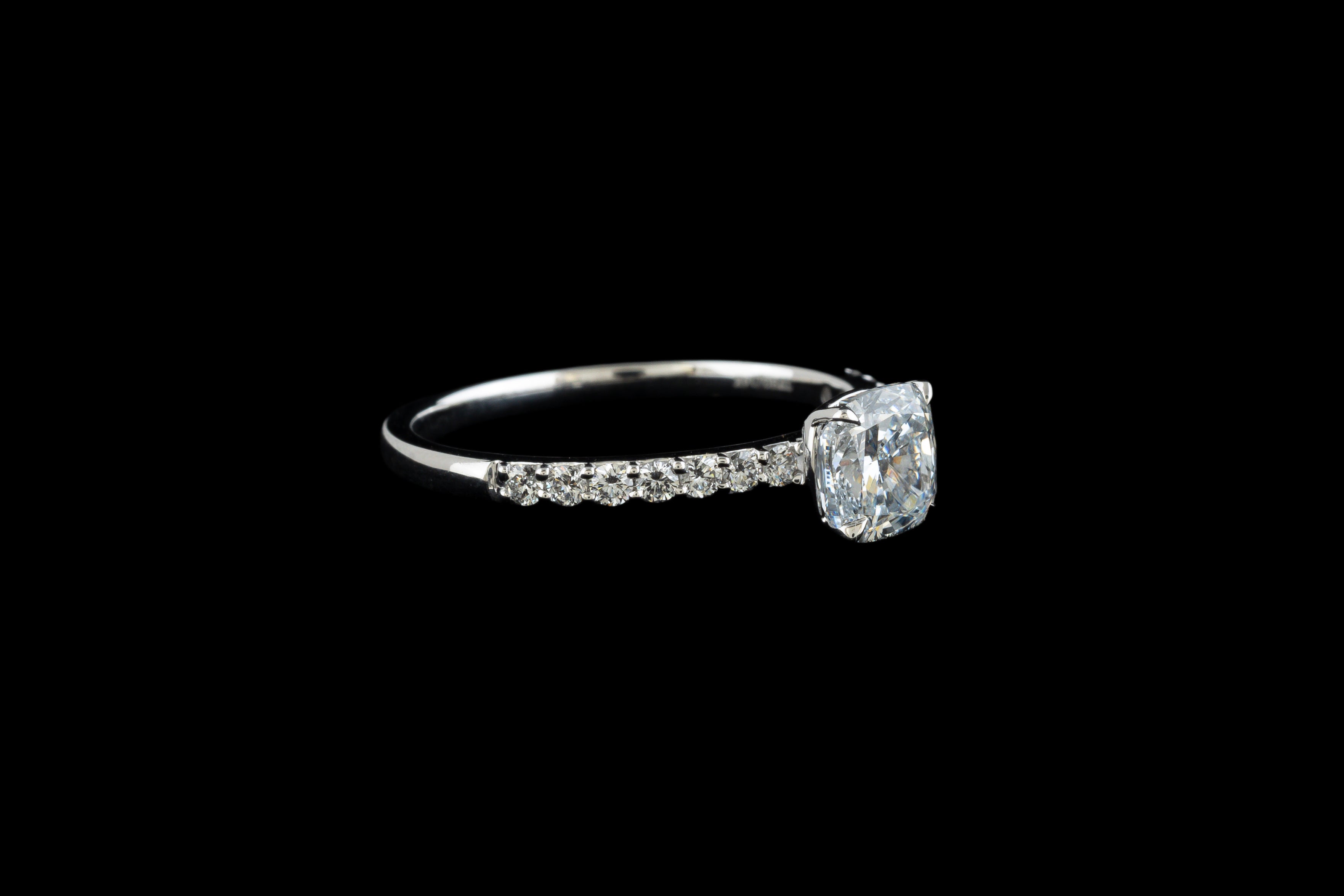 Cushion Solitaire Ring