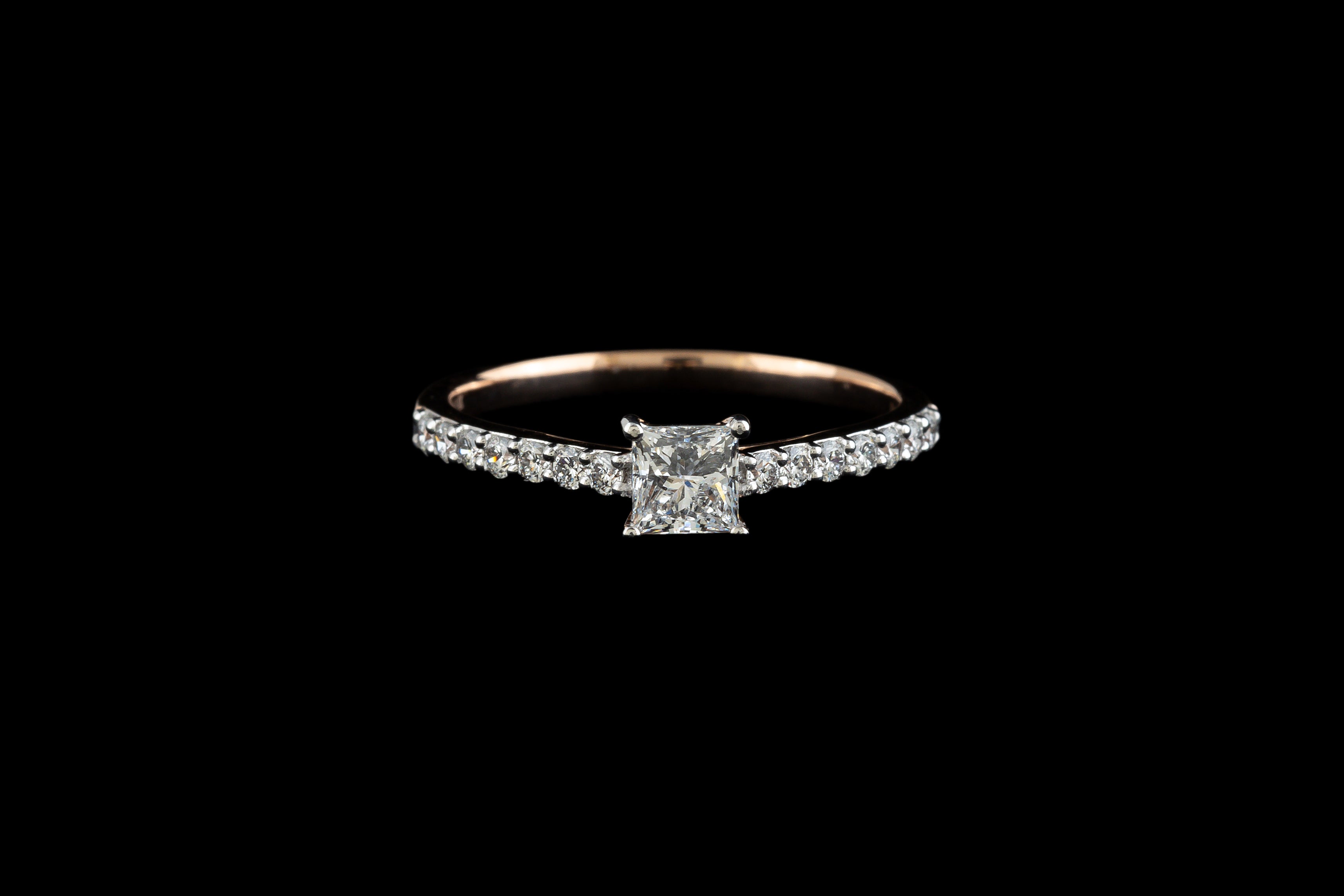 Princess Solitaire Ring