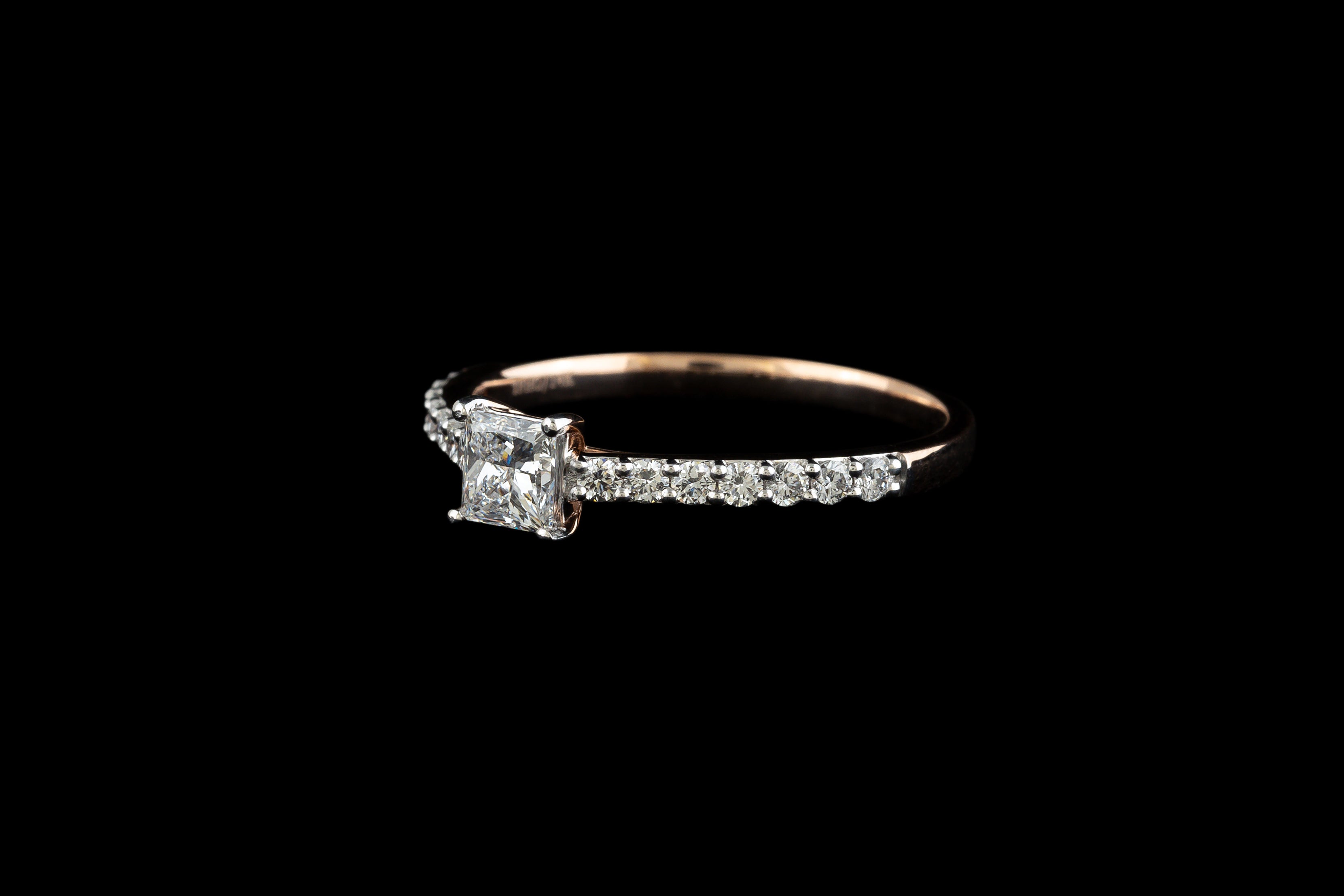 Princess Solitaire Ring