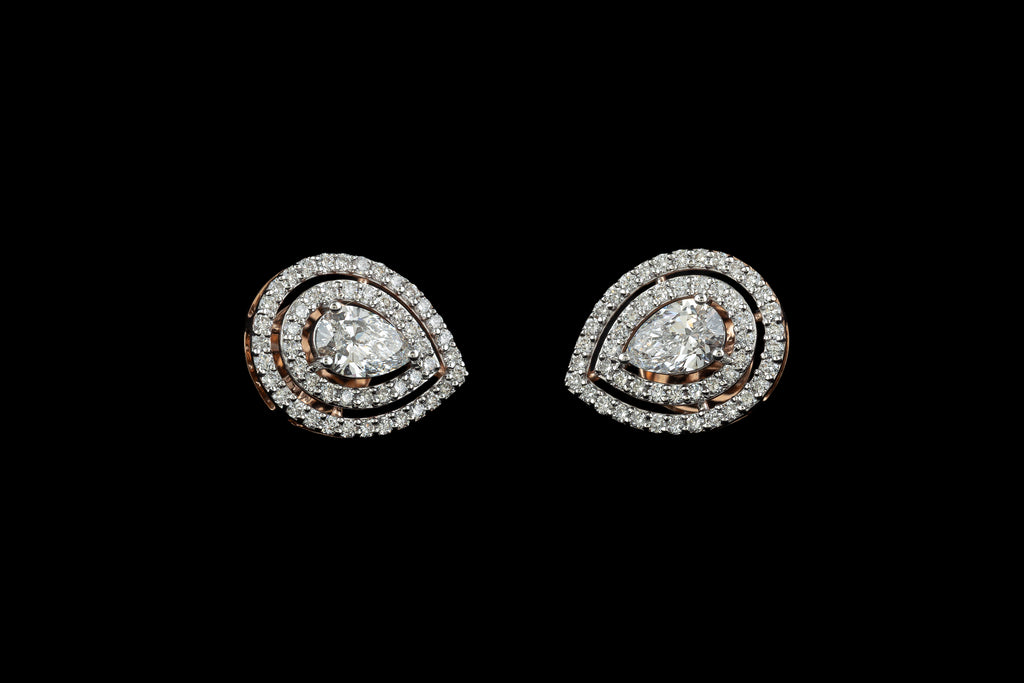Celeste Drop Stud Earrings