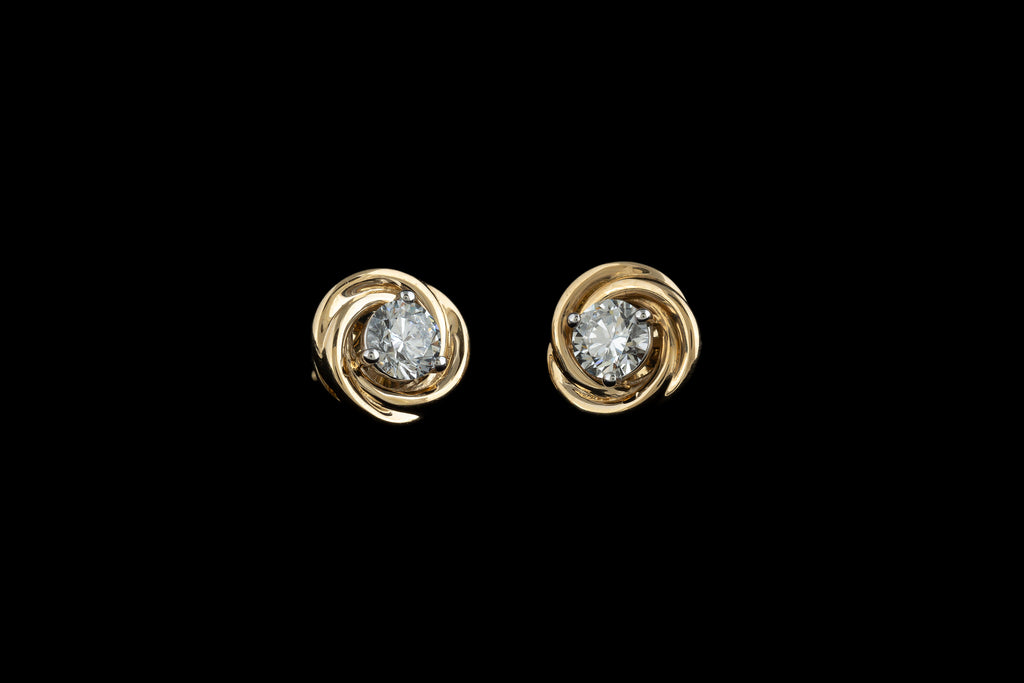 Aura Twist Stud Earrings