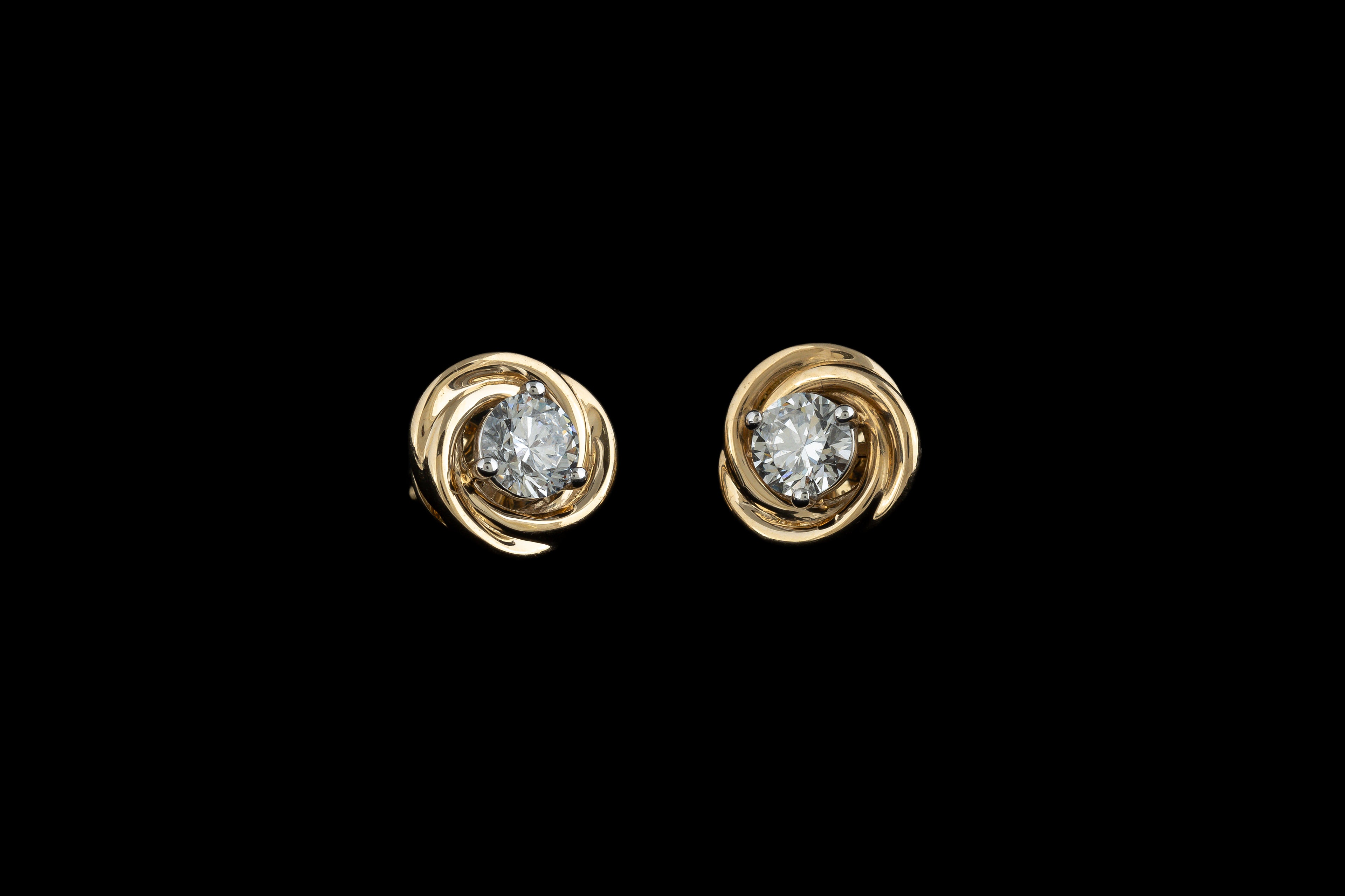Aura Twist Stud Earrings