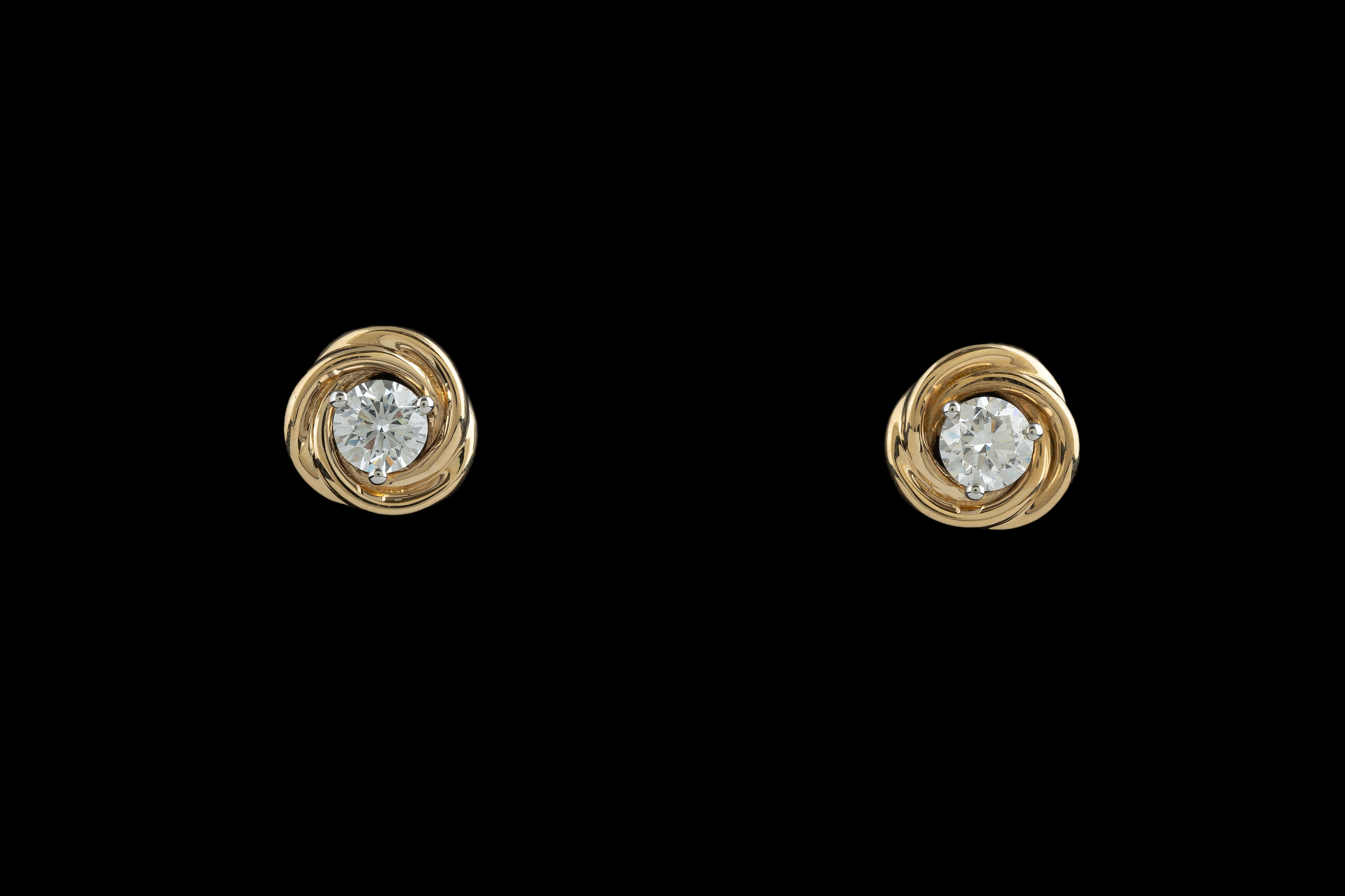 Aura Twist Stud Earrings