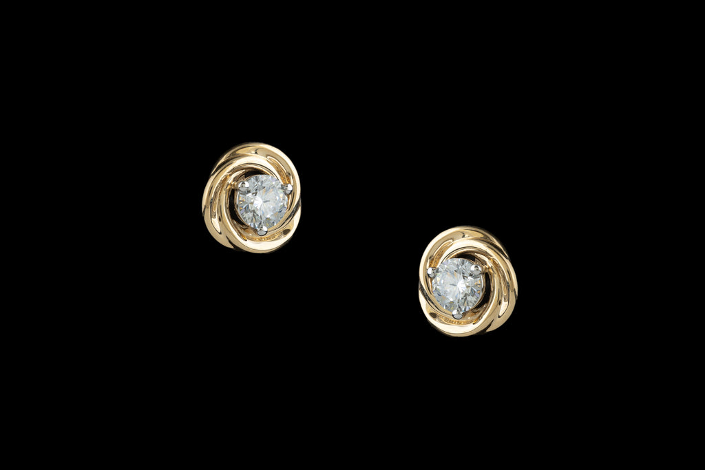 Aura Twist Stud Earrings