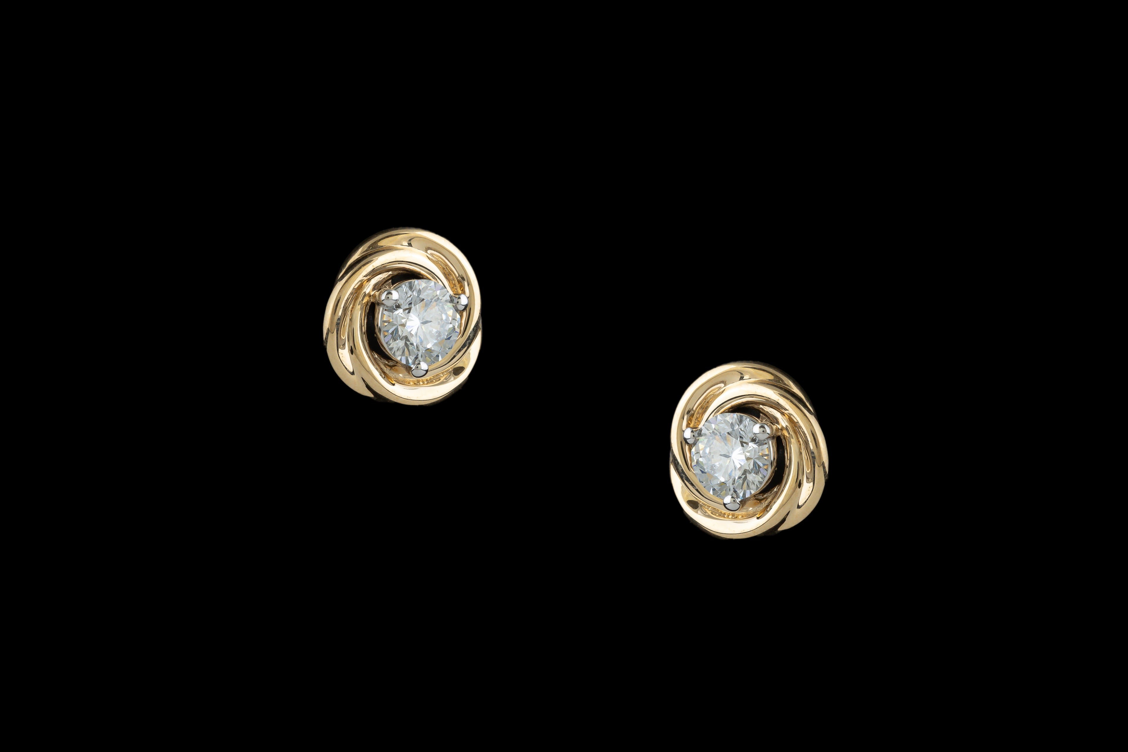 Aura Twist Stud Earrings