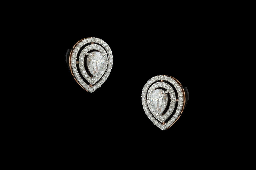 Celeste Drop Stud Earrings